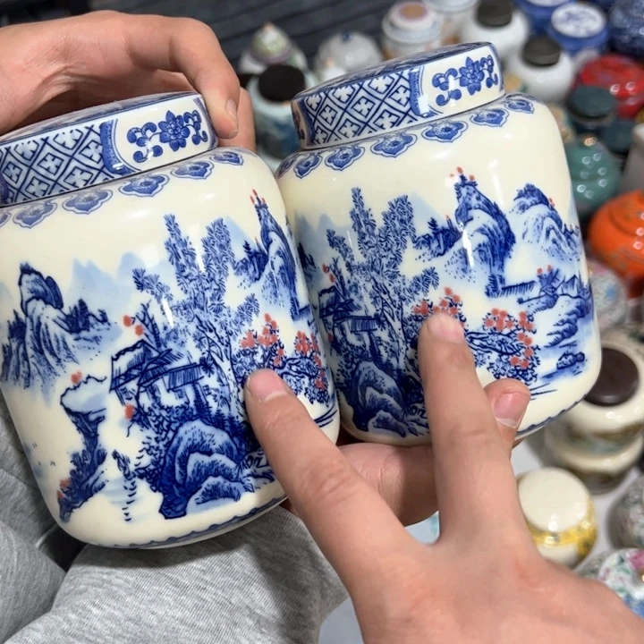 茶叶罐陶瓷家用储物罐轻微瑕疵品介意勿拍