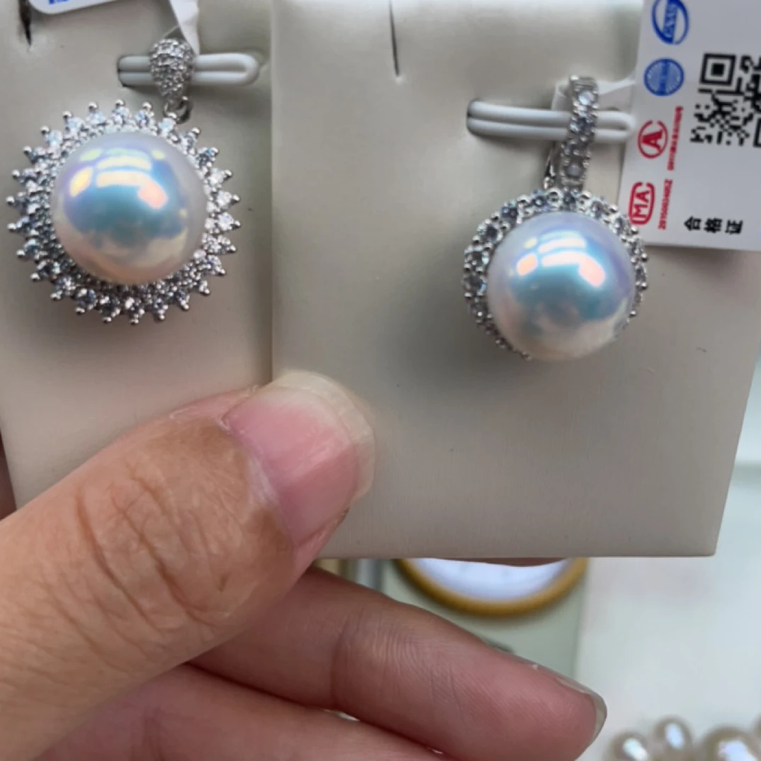 淡水12+冷光炫彩亮瞎眼极强光吊坠