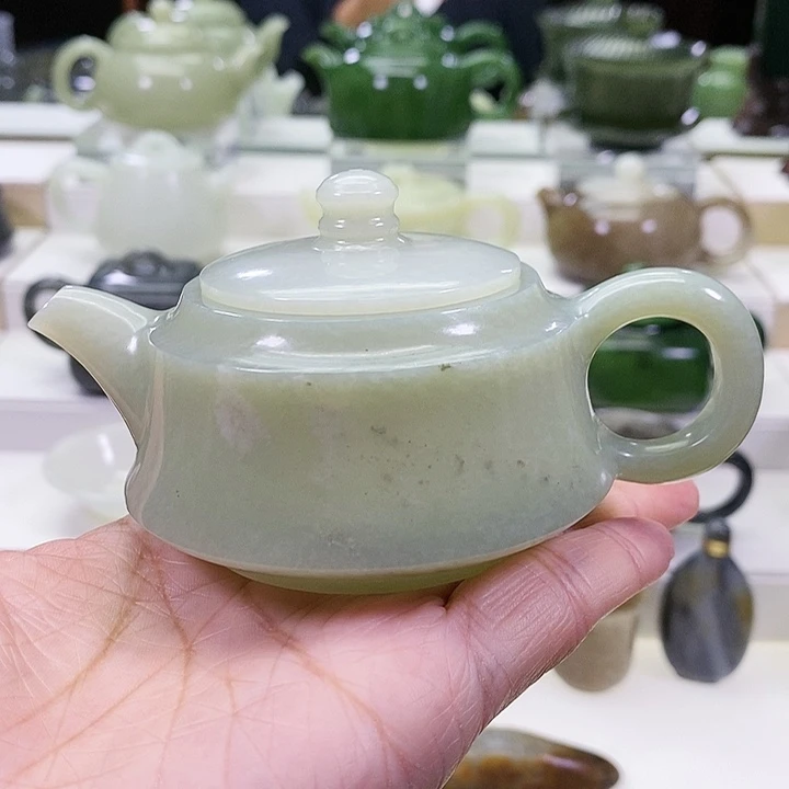 未镶嵌和田玉挂件茶壶120ml