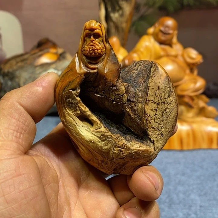 柏木（崖柏）根雕木雕工艺品雕刻手把件
