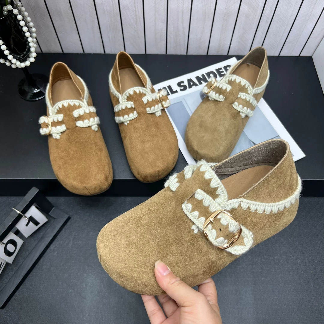 厚底勃肯包头半拖鞋女外穿一脚蹬增高夏秋季2025新款两穿博肯单鞋