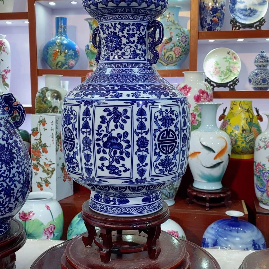 瓶景德镇陶瓷手绘