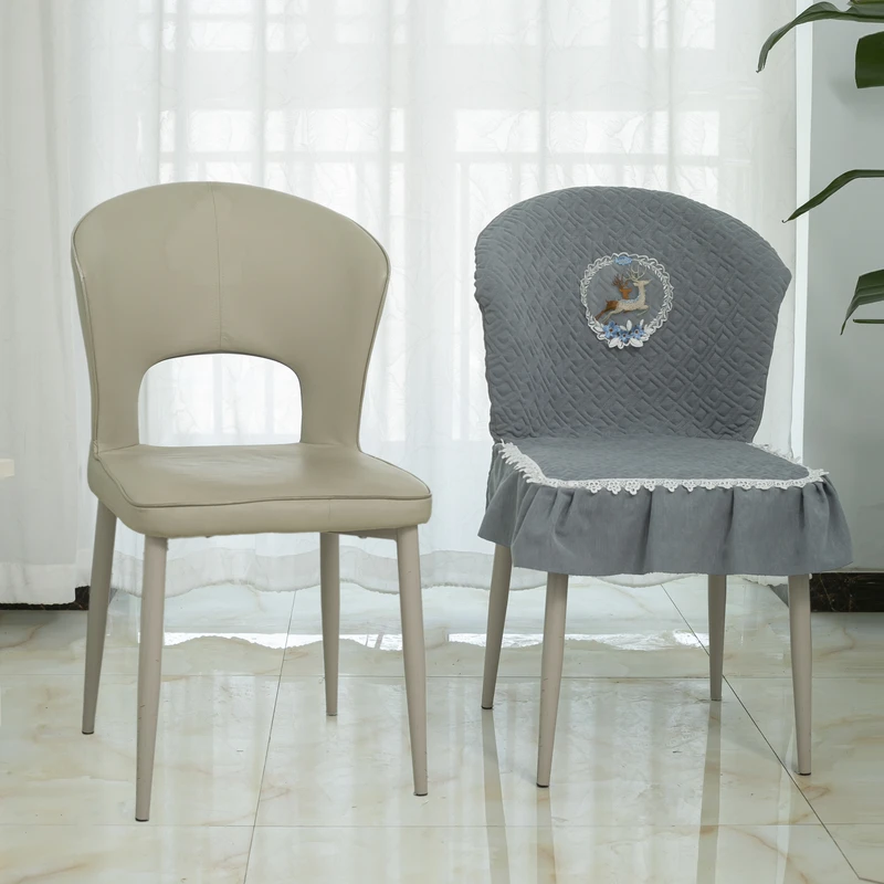 新款北欧带扶手椅子套罩圆弧形加厚椅子套罩连体全包四季通用椅套