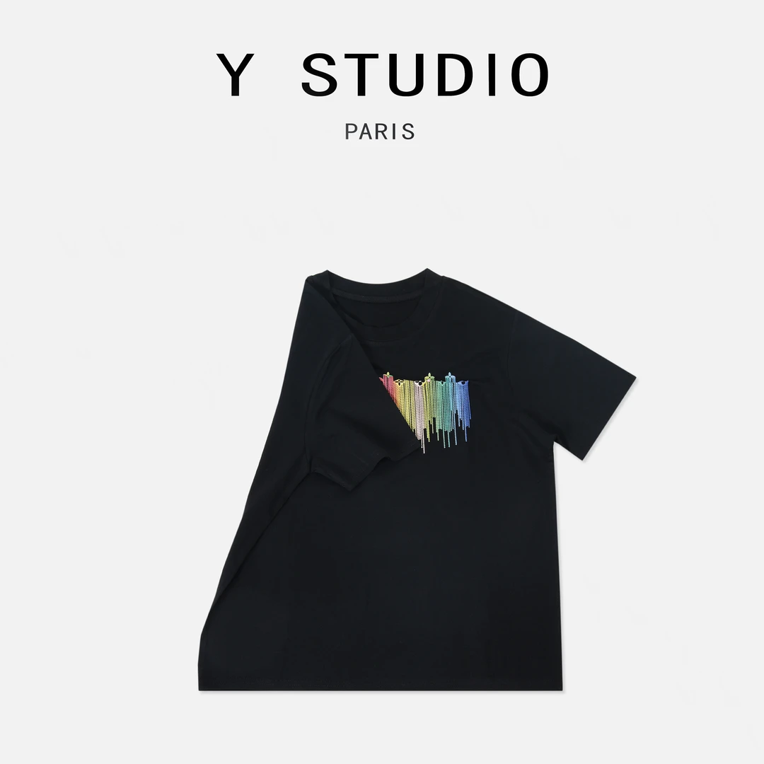 【大妮专属】（节奏符号）2025春季新款高街时尚气质百搭短袖T恤