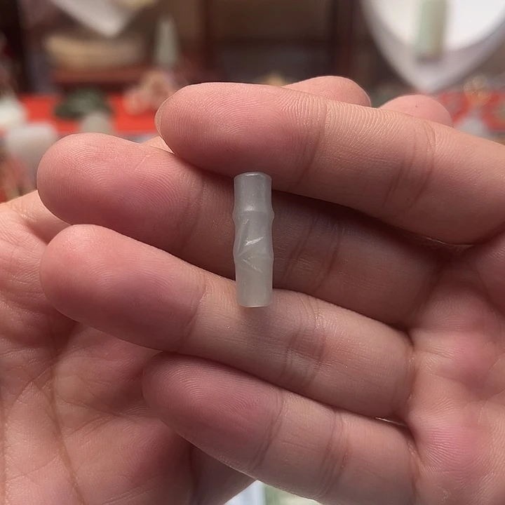 颈饰未镶嵌和田玉竹节吊坠