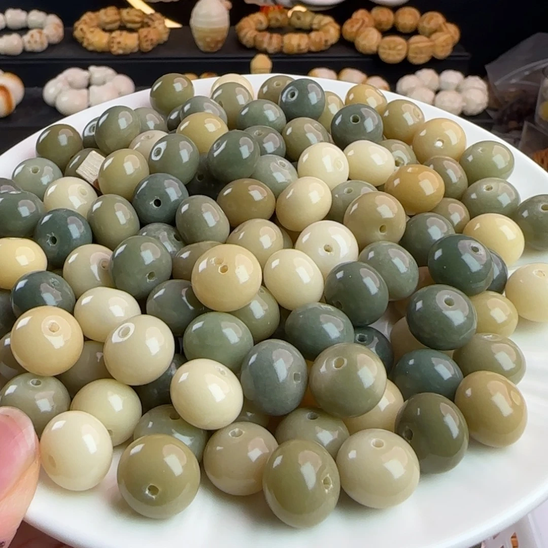 菩提根/象牙果手串卡13冰透奶绿算盘100卡牌➕30备珠
