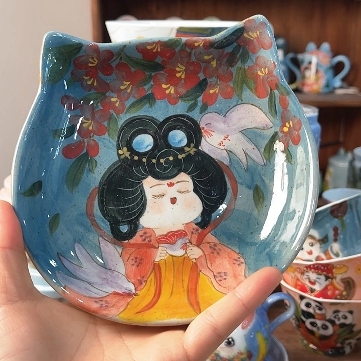 陶景德镇釉下手绘陶瓷