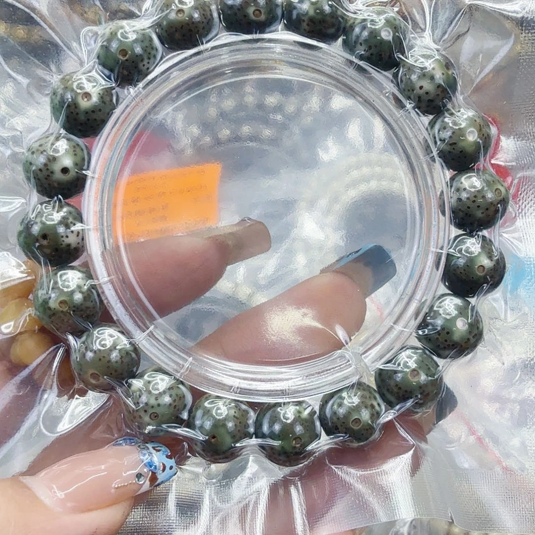 手串星月菩提83高端绿星月菩提12圆单圈