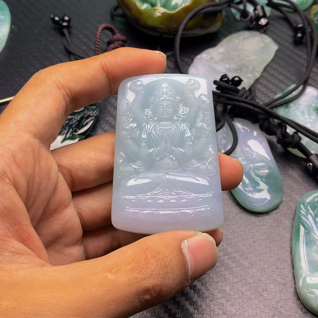过***客颈饰未镶嵌翡翠缅甸天然翡翠a货