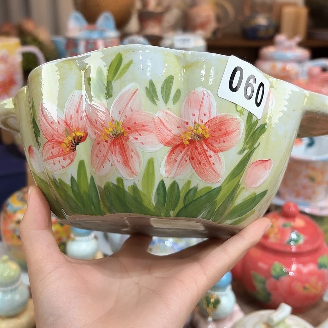 景德镇手绘高温釉下彩陶瓷茶具