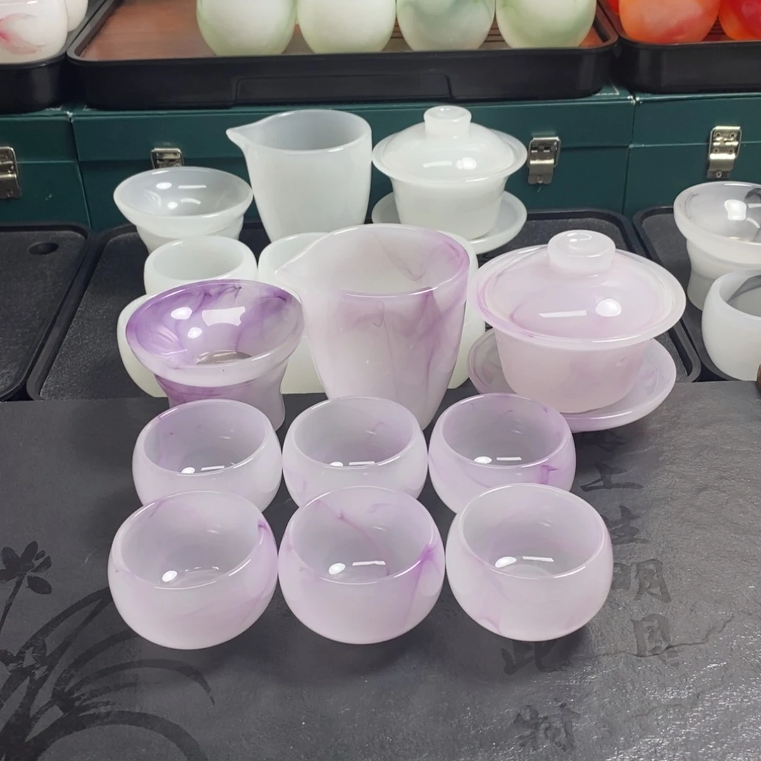 飘紫九件套罗汉杯看图片发货