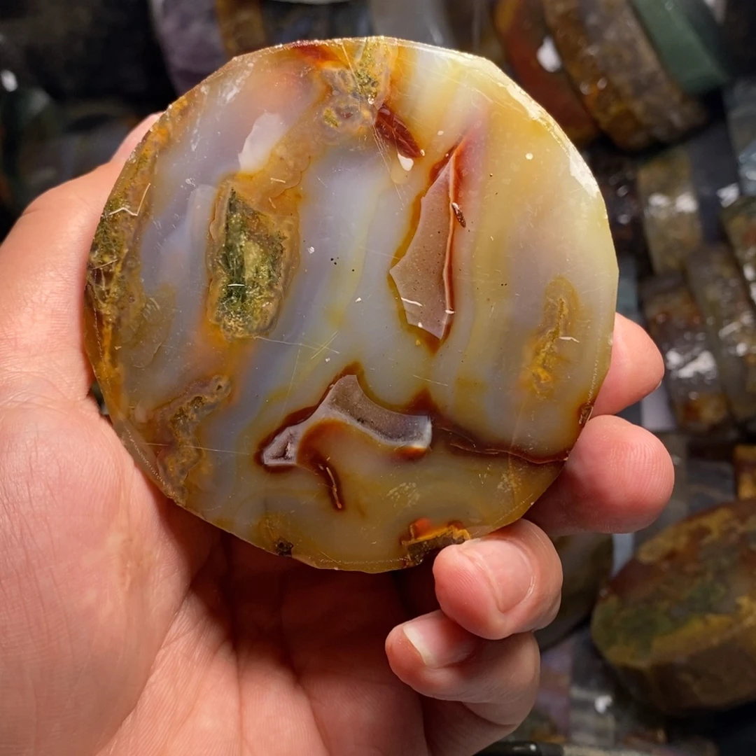 定制玛瑙心***～天然水草玛瑙手镯