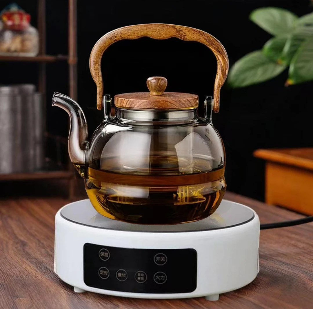 茶壶煮茶器玻璃煮茶壶火锅茶具烧水壶家用保温蒸煮茶壶煮茶器火锅