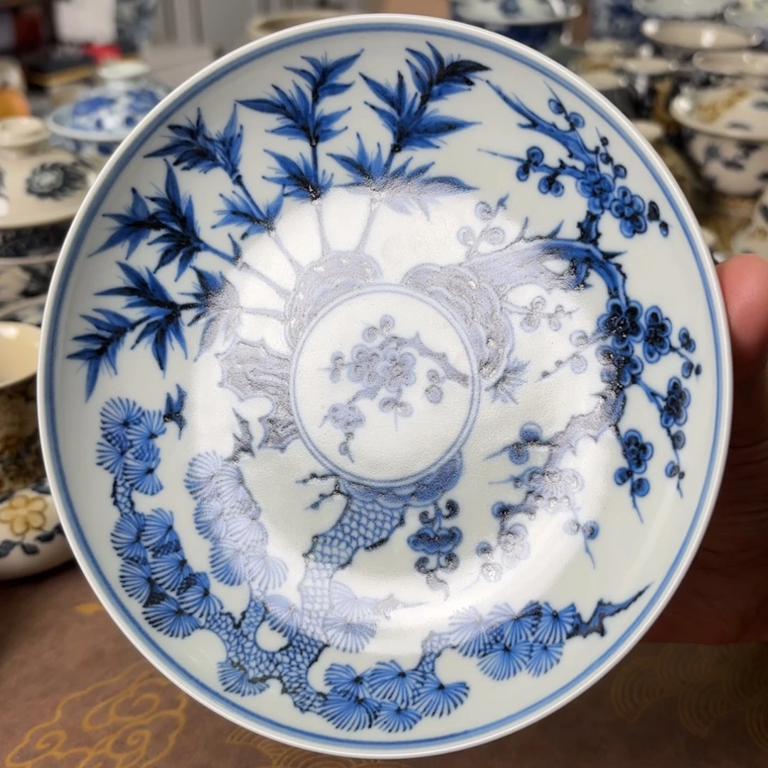 摆件陶景德镇手绘茶器