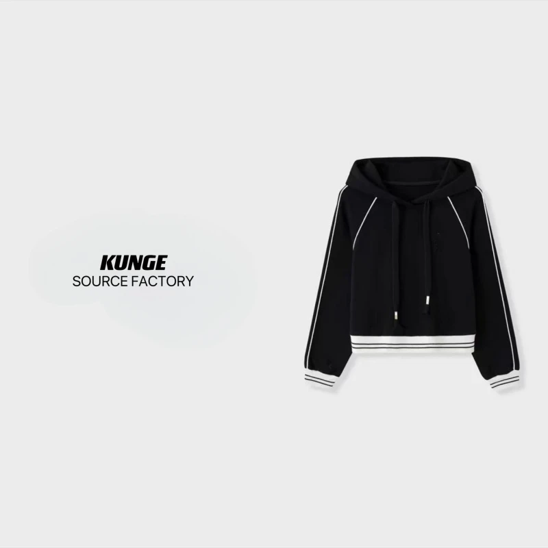 KUNGE-连帽卫衣秋冬气质休闲女装-8736