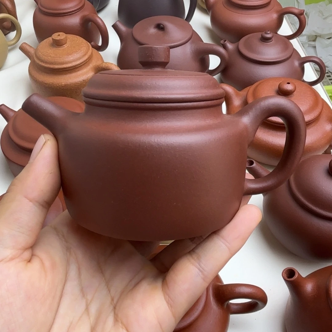 紫砂茶壶紫泥德钟150cc