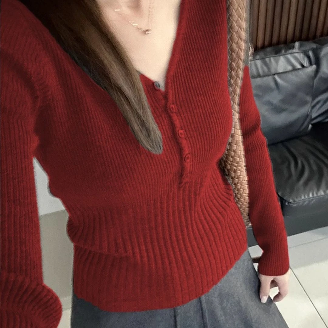 （1301--1350）毛针织衫韩系灰色女打底衫宽松洋气连帽上衣