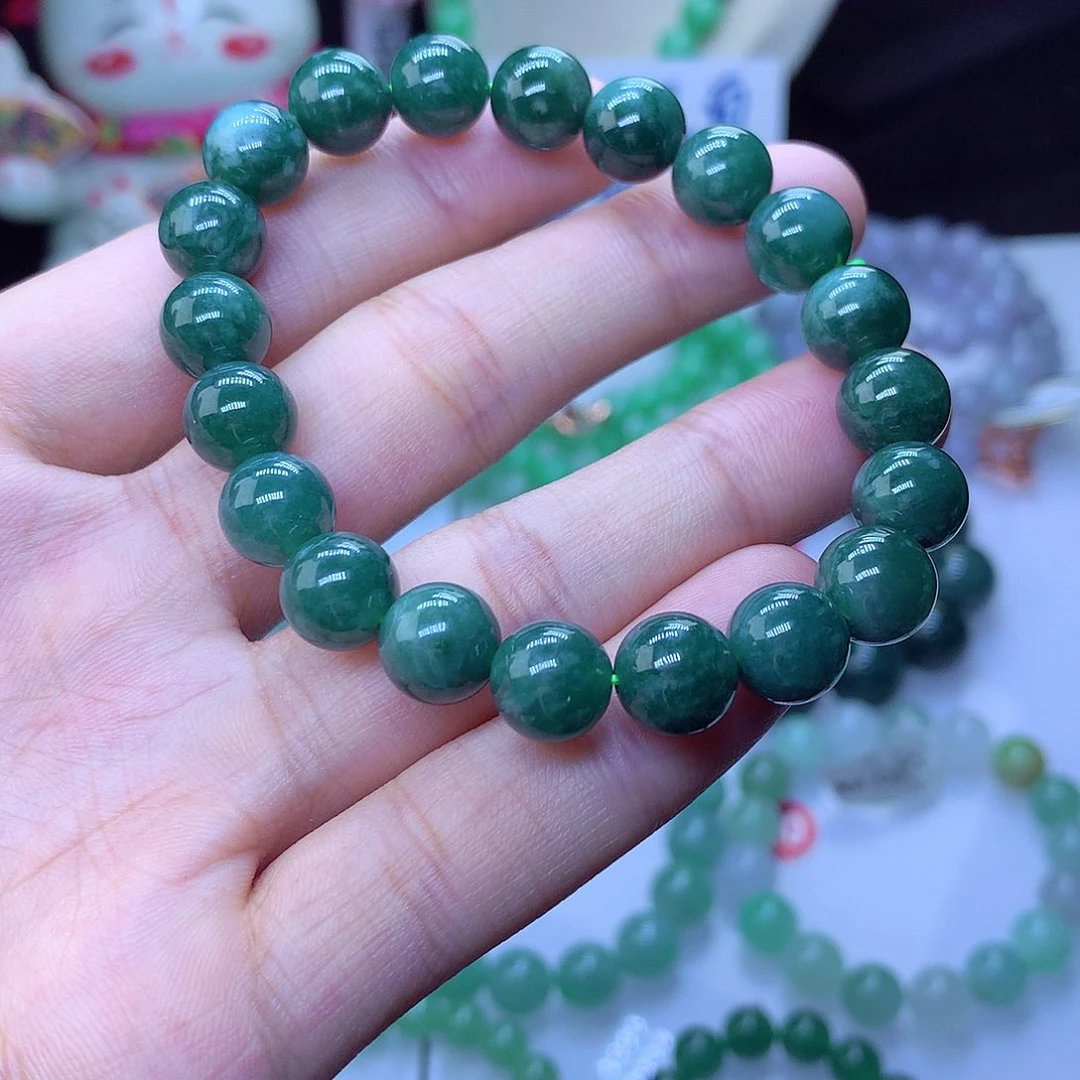 翡翠毛衣链未镶嵌