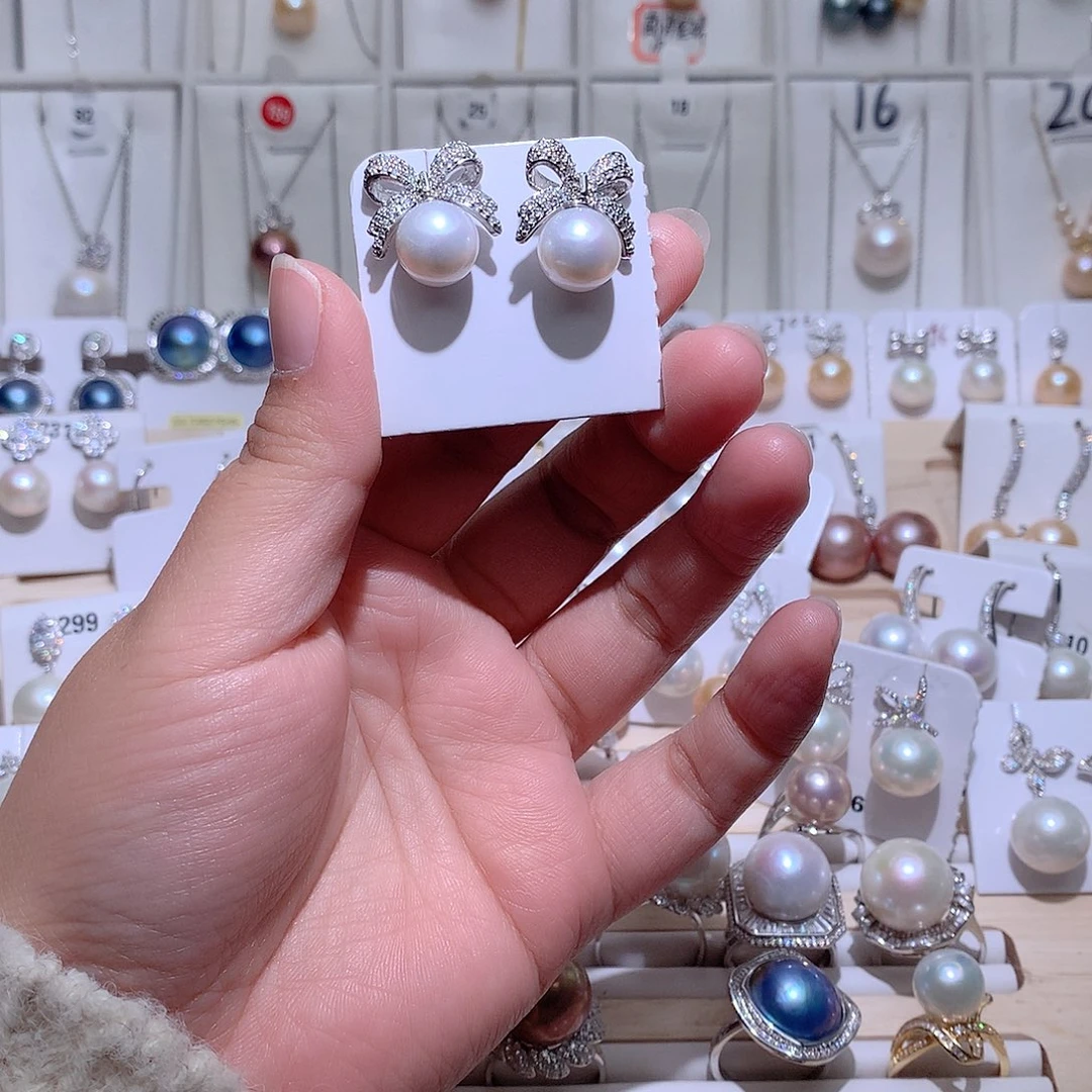 耳饰未镶嵌淡水珍珠CC10.7mm