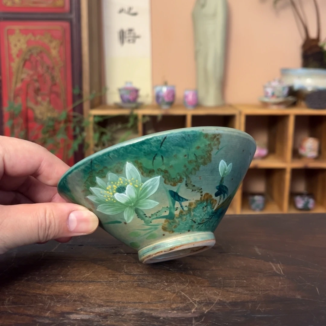 柴烧纯手工手绘陶瓷