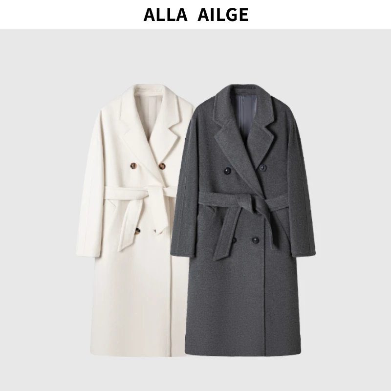 ALLA AILGE「101 801」超越经典版茧型双排扣长款呢大衣