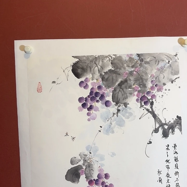 国画听兰老师花鸟