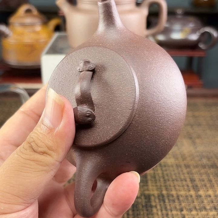 灯***）茶壶紫砂宜兴原矿泥料手工紫砂壶