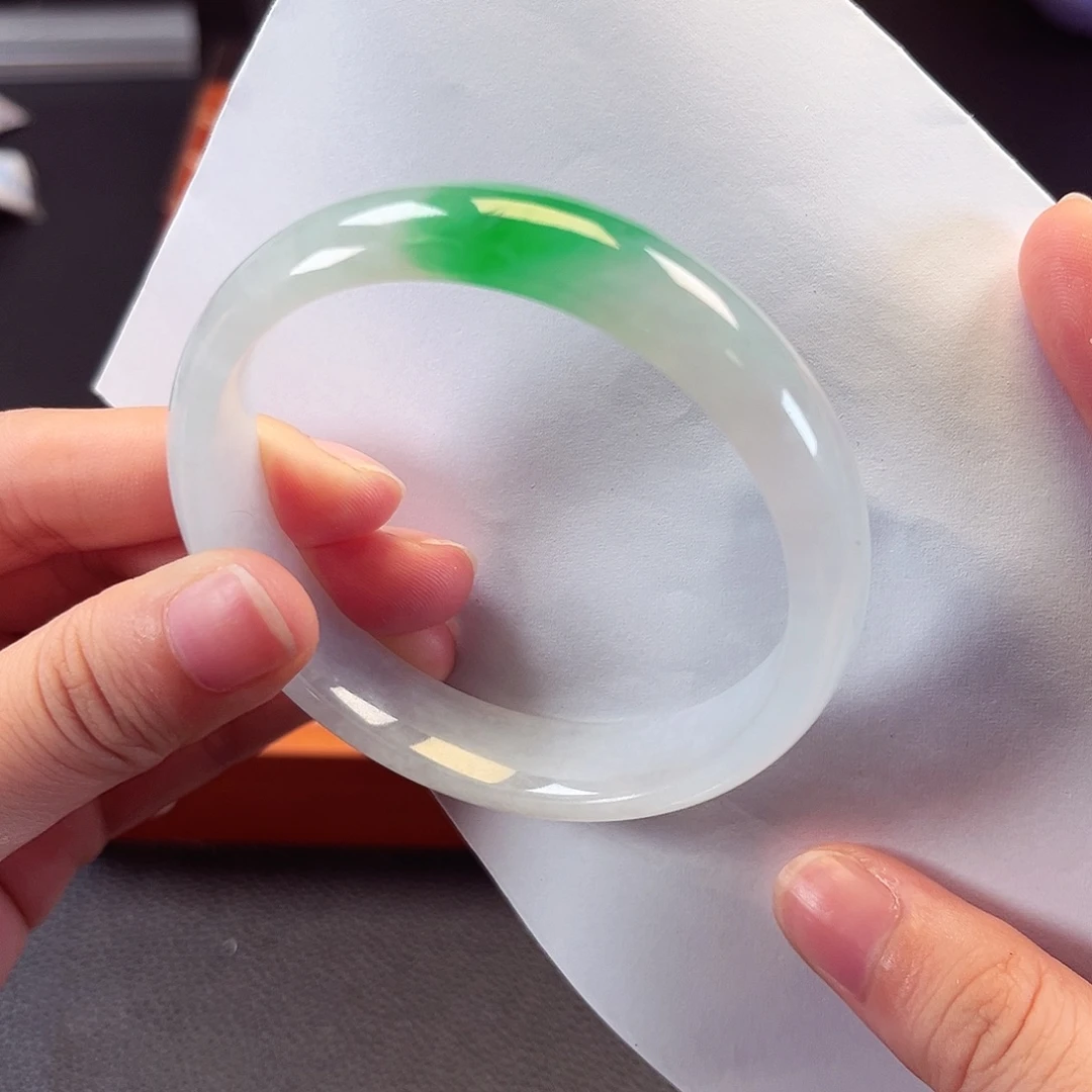 翡翠未镶嵌手镯23号链接