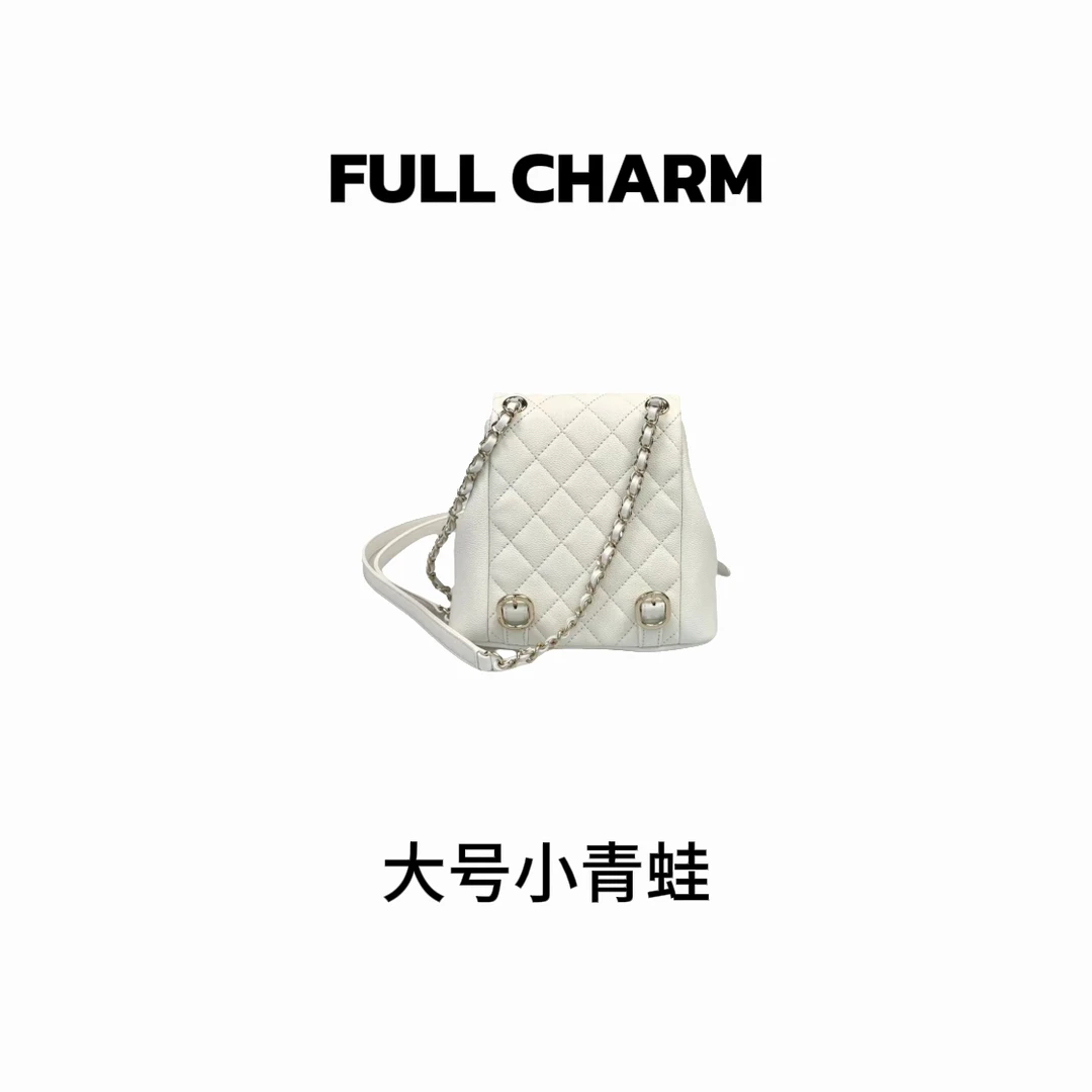 【E495】FULL CHARM-大号青蛙-鱼子酱减龄洋气双肩包2525#