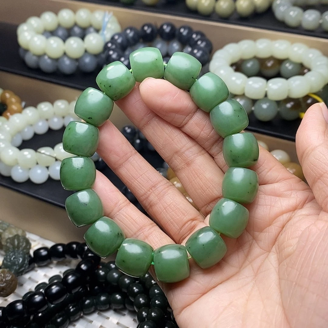 和田玉未镶嵌手链卡14