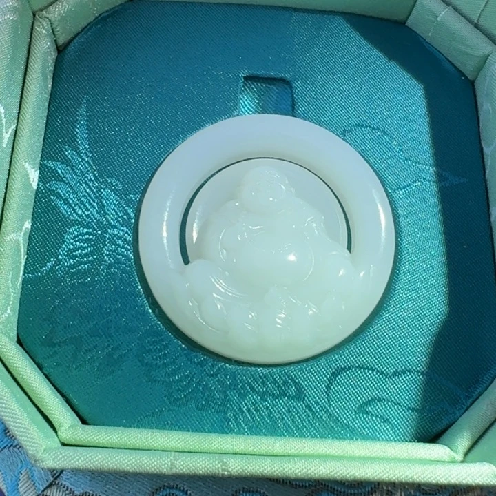 和田玉未镶嵌颈饰俄料白玉佛TZ多样性拍一发一