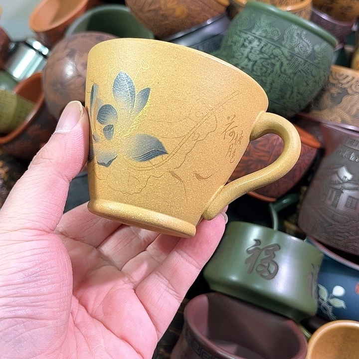 茶杯紫砂全手工紫砂主人杯