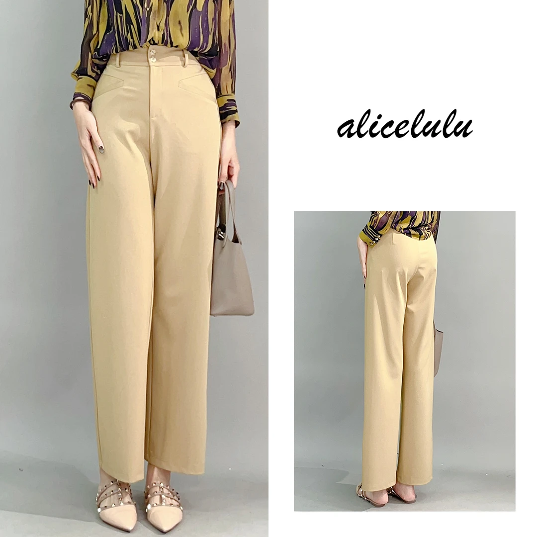 1 ALICE “剪刀裤”休闲裤 直筒显瘦 别致设计 S622125E