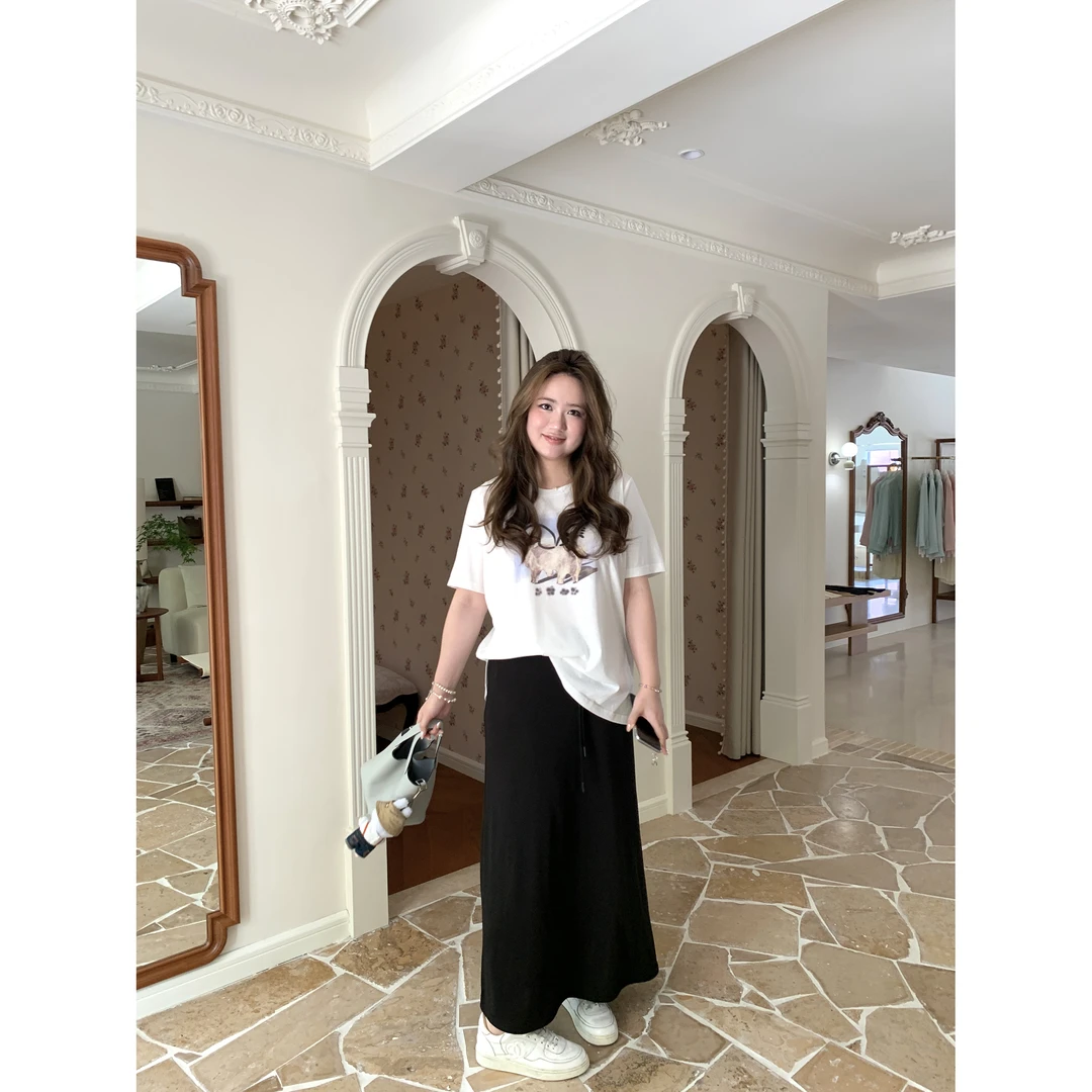 脚趾筋微胖MM大码一垂到底 冰沙裙