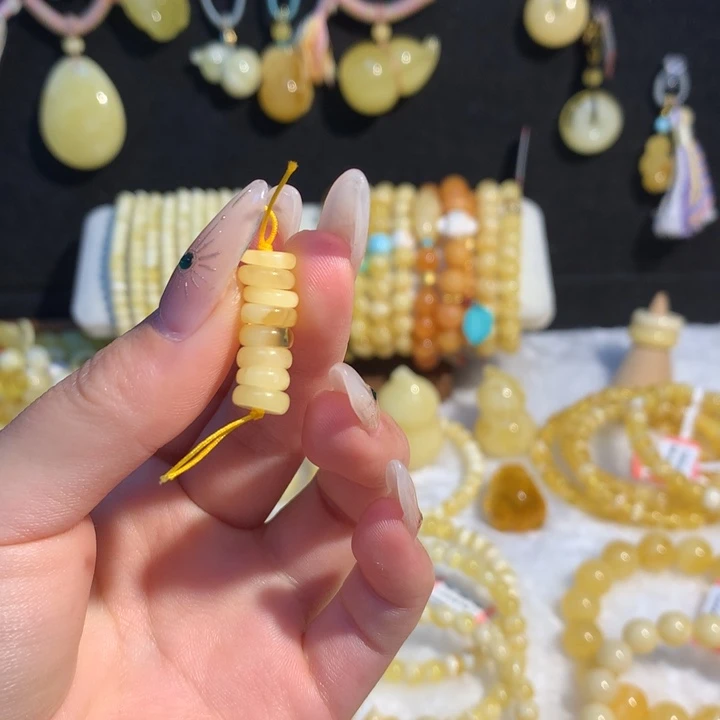 未镶嵌蜜蜡手链蜜蜡隔片一组