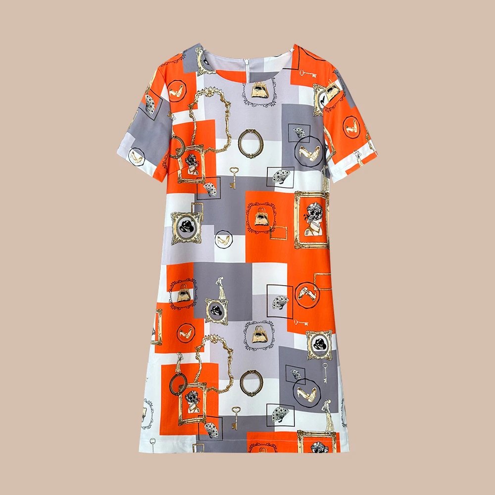 2025新款赫本风设计师款休闲百搭气质连衣裙（W-007）