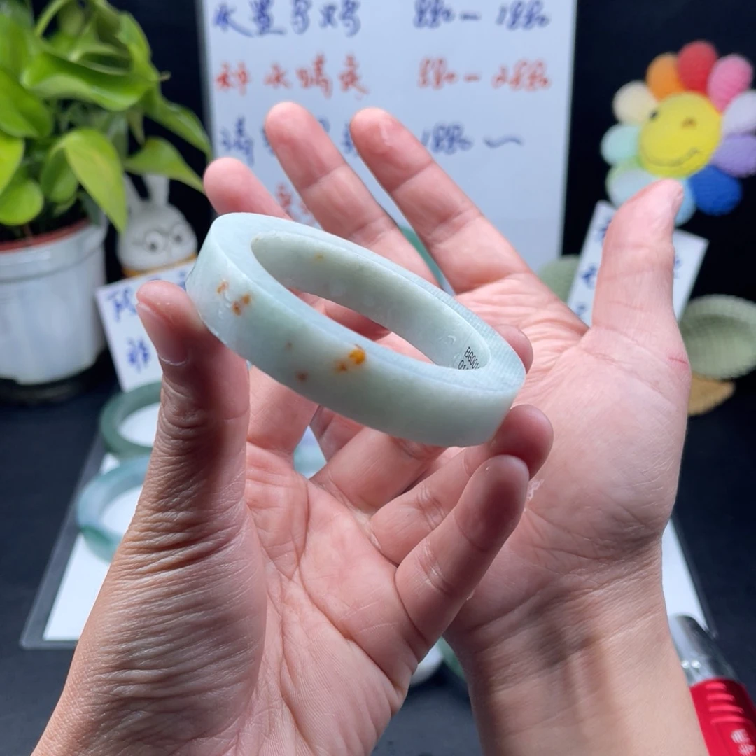 【闪购商品】定制翡翠56-58正圈未镶嵌手镯