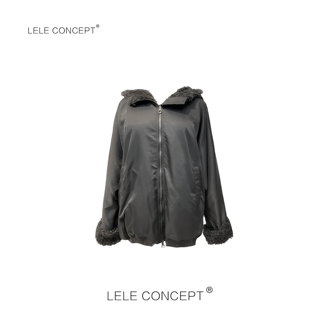 LELE CONCEPT丨【美超】休闲连帽双面外套FW25C0180W