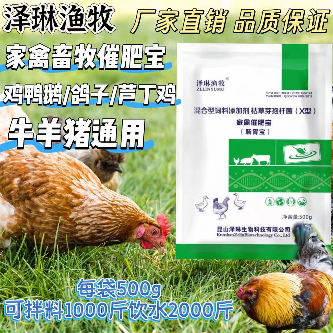 家禽催肥宝畜禽肠胃宝蛋鸡鸭鹅鸽子鹌鹑催肥增重促生长饲料添加剂
