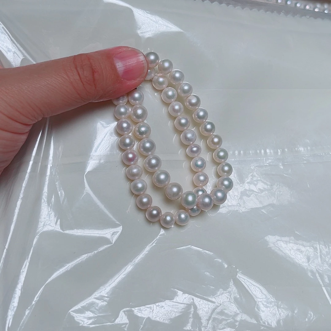 手绳淡水珍珠银S925镶嵌