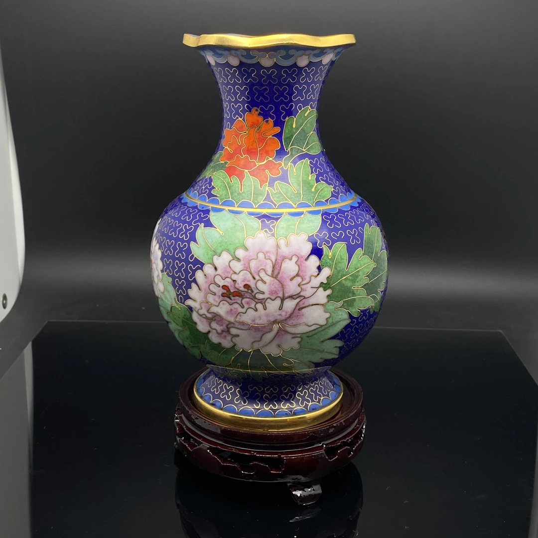 B0314GMD626景泰蓝花口瓶