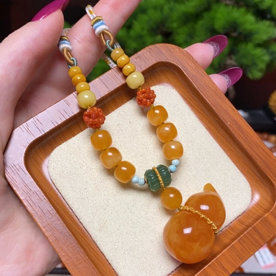 【闪购商品】蜜蜡颈饰未镶嵌项链