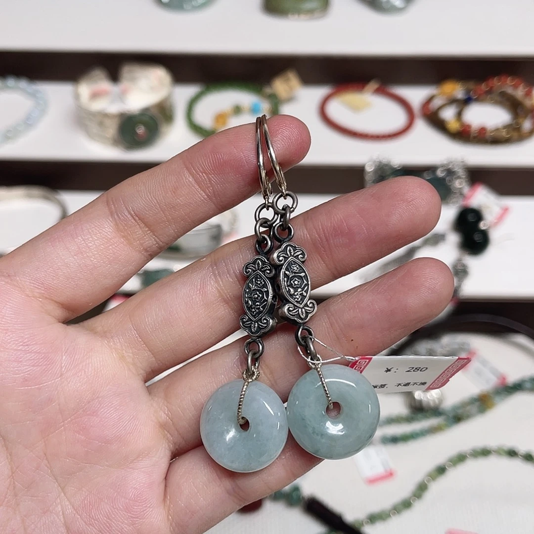 足银纯银配饰耳环