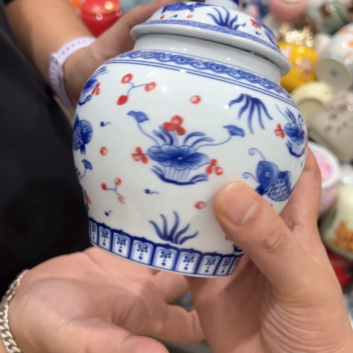 瑕疵福利品陶瓷茶叶罐介意勿拍