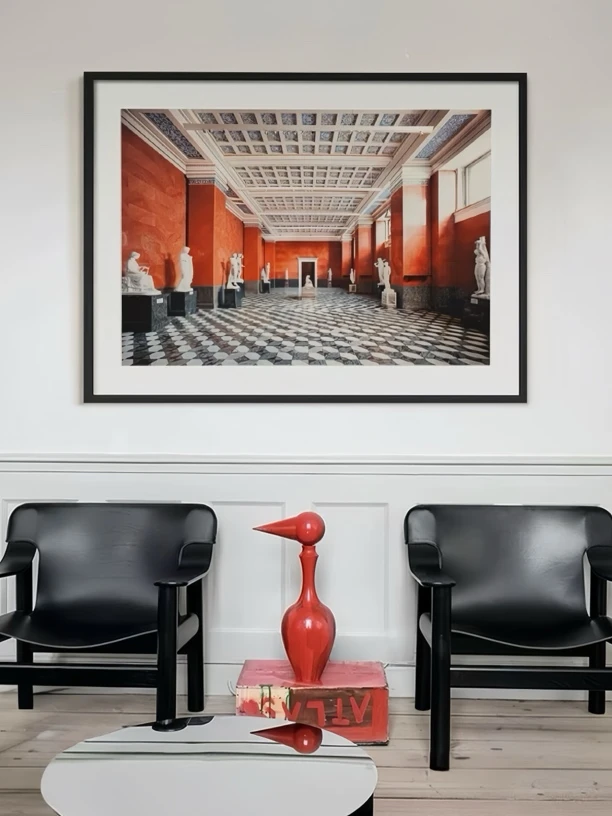 法式复古现代简约玄关挂画小众艺术抽象客厅装饰画