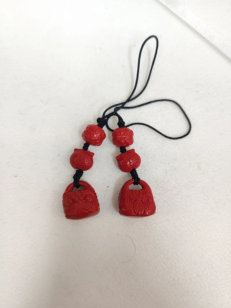 含辰砂工艺品朱砂醒狮包挂（多样性一件发货）