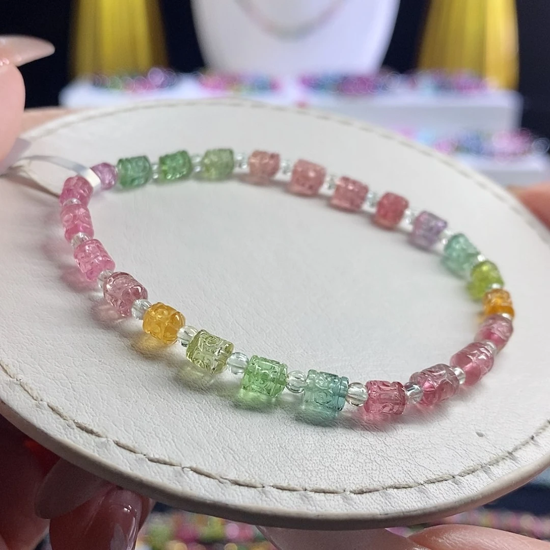 未镶嵌手链碧玺回纹