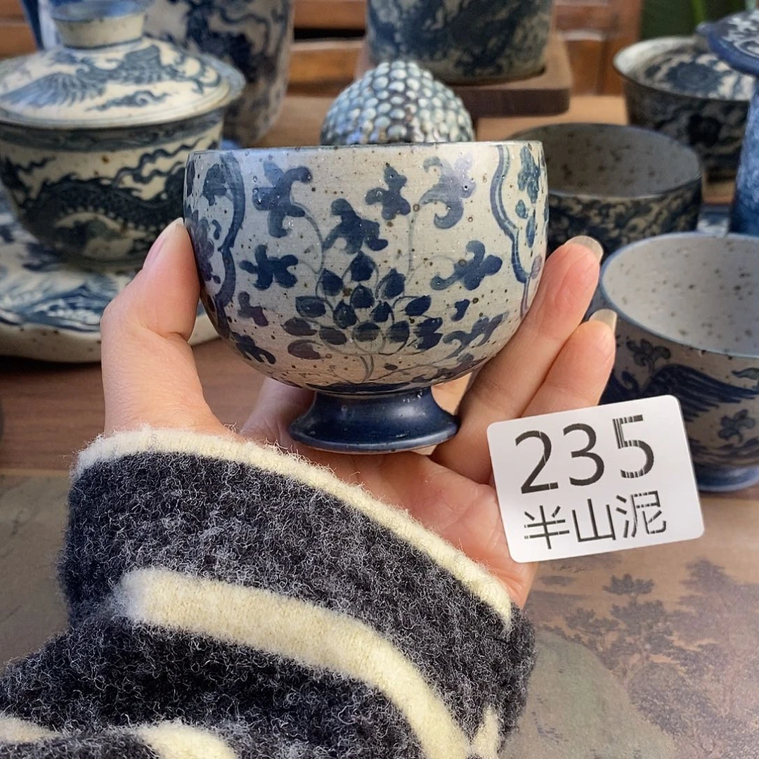 陶手工手绘青花高温陶瓷