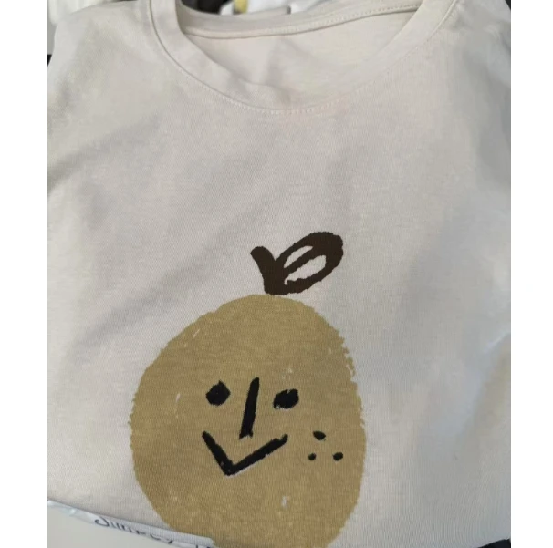 夏季圆领雪花T恤短袖