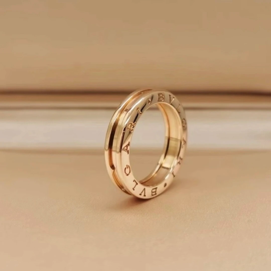 99新 BVLGARI/宝格丽 7姐专场/18K金窄版戒指